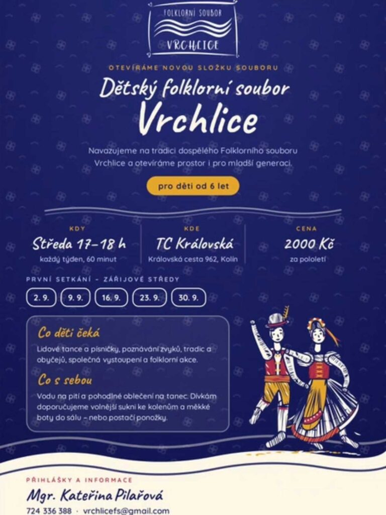 Dětský folklorní soubor Vrchlice – pro děti od 6 let